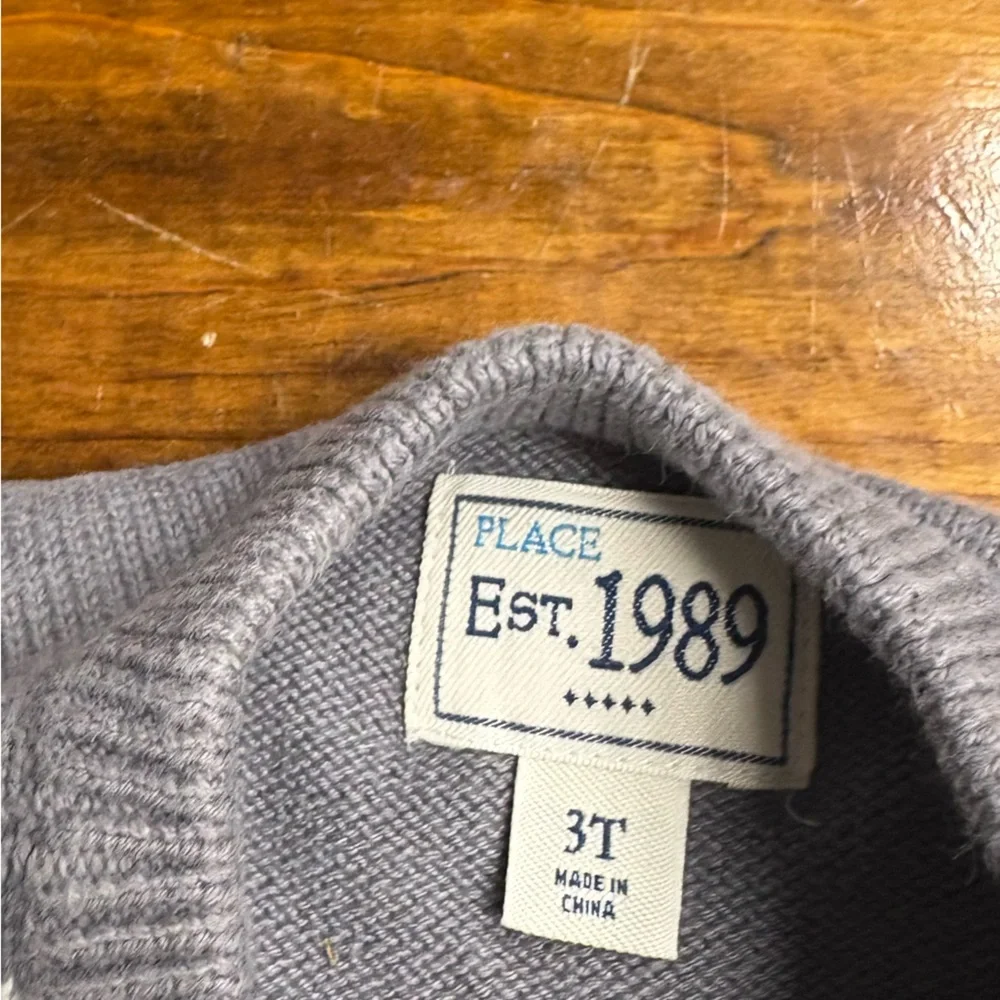 The Children’s Place Gray Plaid‎ Sweater Vest Size 3T